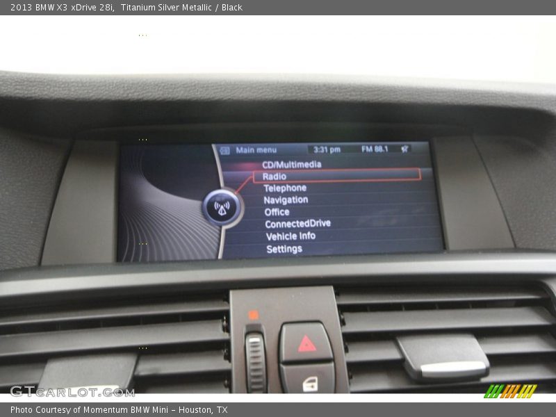 Titanium Silver Metallic / Black 2013 BMW X3 xDrive 28i