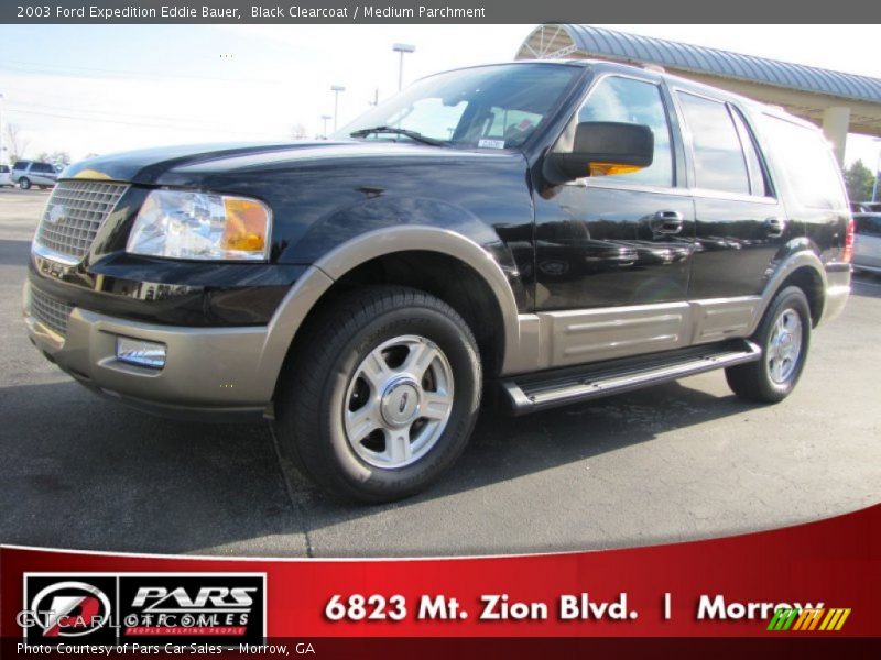 Black Clearcoat / Medium Parchment 2003 Ford Expedition Eddie Bauer