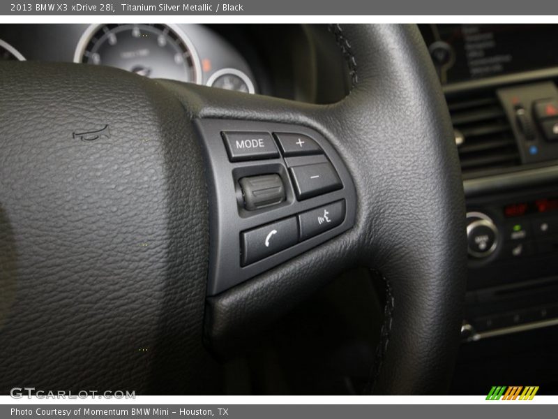 Titanium Silver Metallic / Black 2013 BMW X3 xDrive 28i