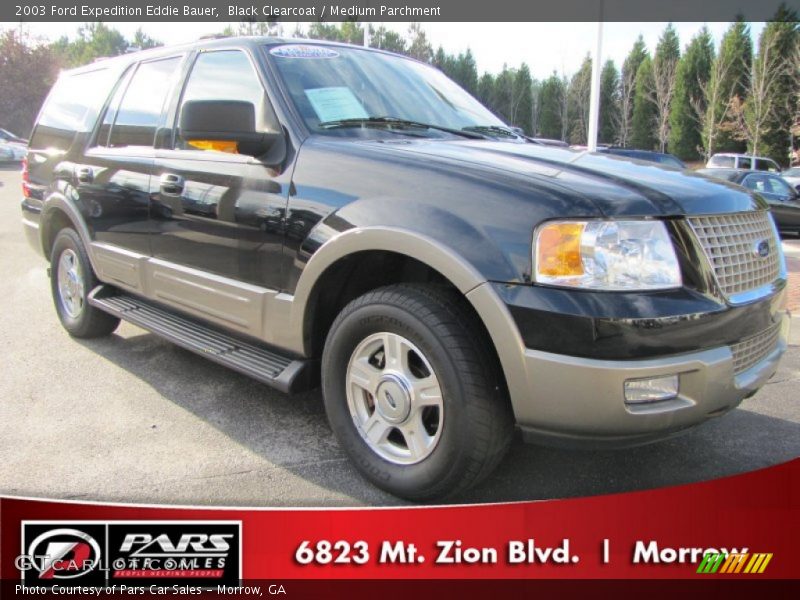 Black Clearcoat / Medium Parchment 2003 Ford Expedition Eddie Bauer