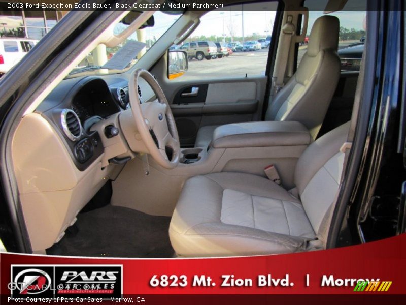 Black Clearcoat / Medium Parchment 2003 Ford Expedition Eddie Bauer