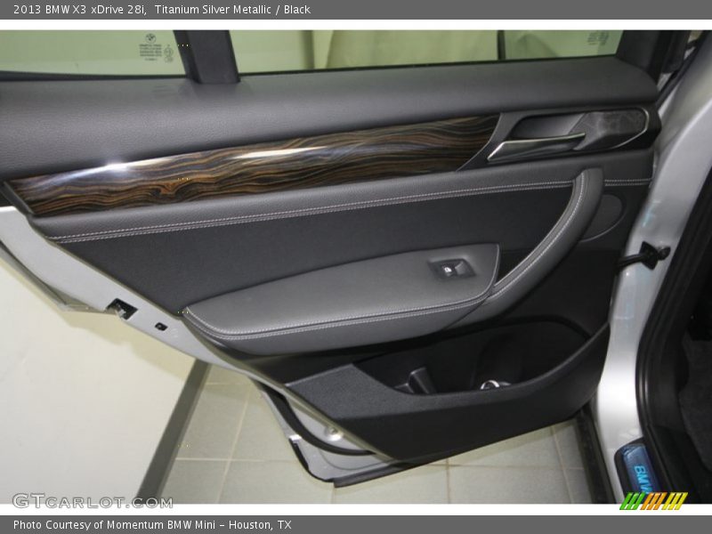 Titanium Silver Metallic / Black 2013 BMW X3 xDrive 28i