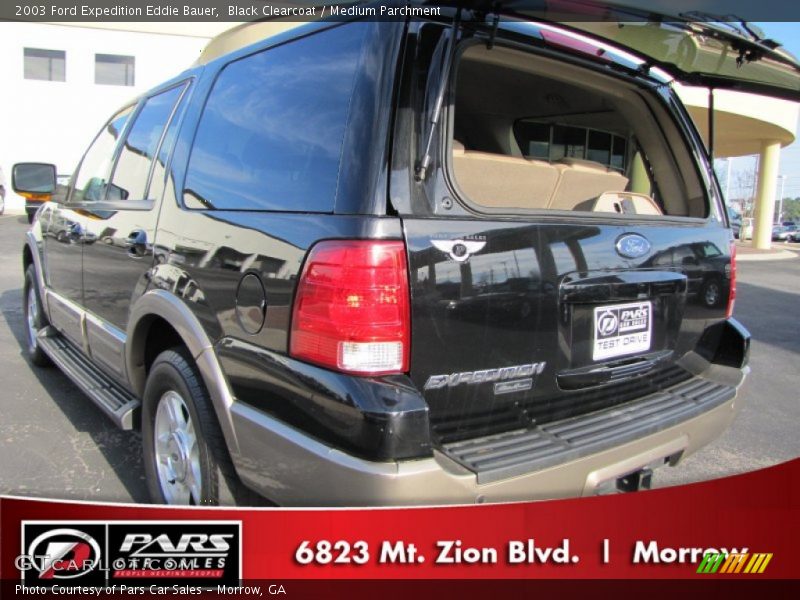 Black Clearcoat / Medium Parchment 2003 Ford Expedition Eddie Bauer