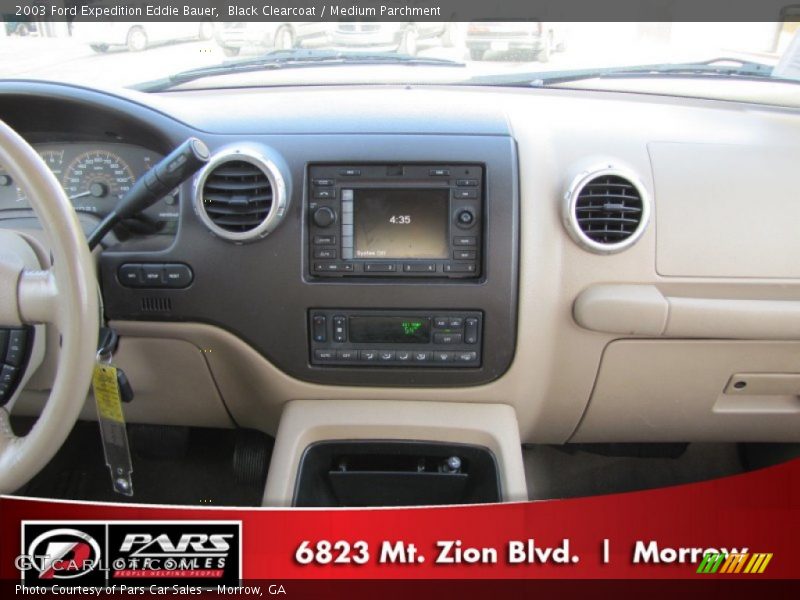 Black Clearcoat / Medium Parchment 2003 Ford Expedition Eddie Bauer
