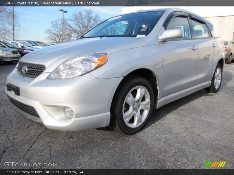 Silver Streak Mica / Dark Charcoal 2007 Toyota Matrix