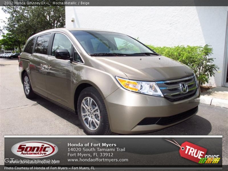 Mocha Metallic / Beige 2012 Honda Odyssey EX-L