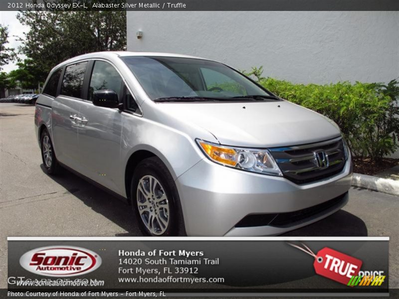 Alabaster Silver Metallic / Truffle 2012 Honda Odyssey EX-L