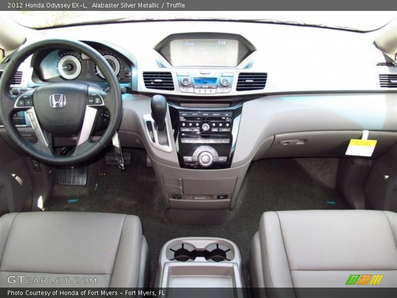 Alabaster Silver Metallic / Truffle 2012 Honda Odyssey EX-L