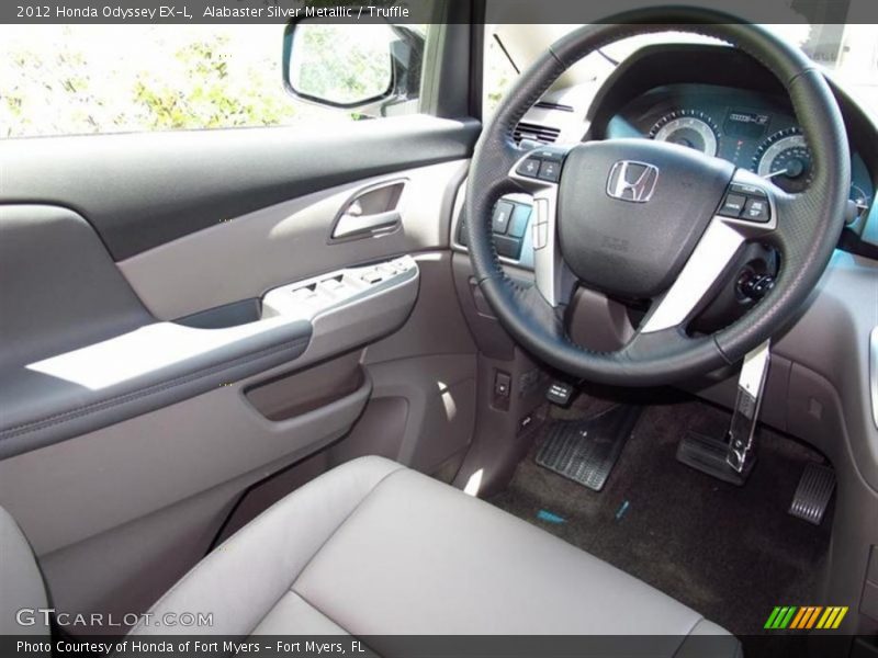 Alabaster Silver Metallic / Truffle 2012 Honda Odyssey EX-L