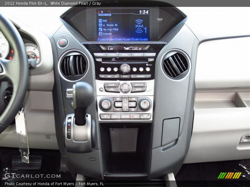 White Diamond Pearl / Gray 2012 Honda Pilot EX-L