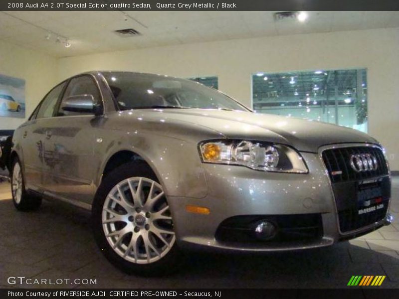 Quartz Grey Metallic / Black 2008 Audi A4 2.0T Special Edition quattro Sedan