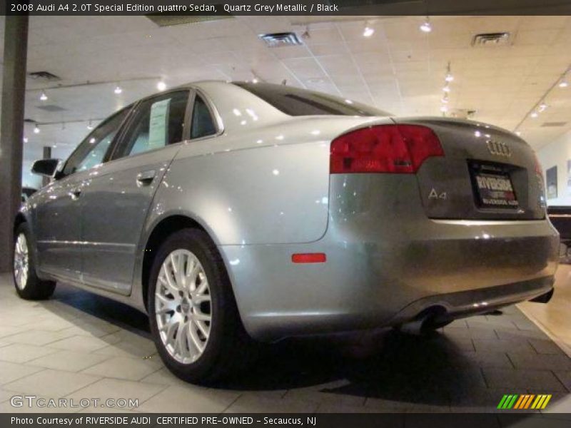 Quartz Grey Metallic / Black 2008 Audi A4 2.0T Special Edition quattro Sedan