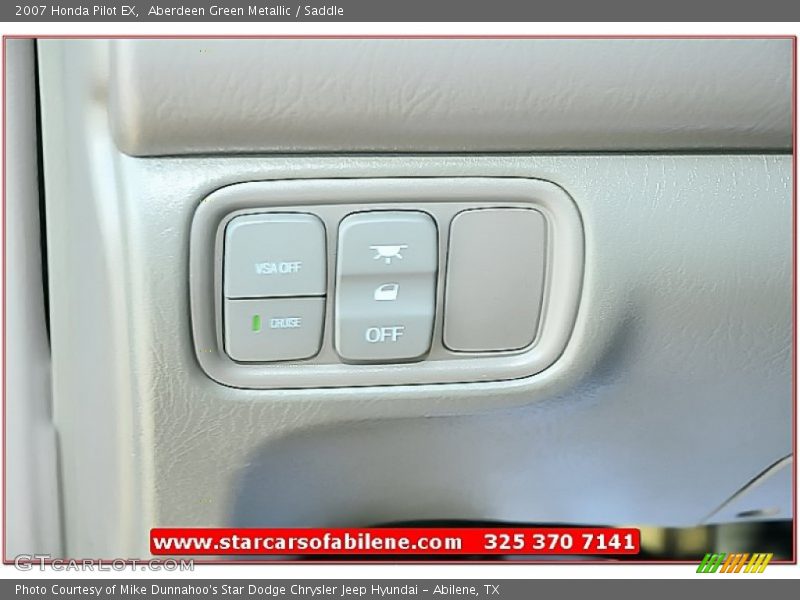 Aberdeen Green Metallic / Saddle 2007 Honda Pilot EX