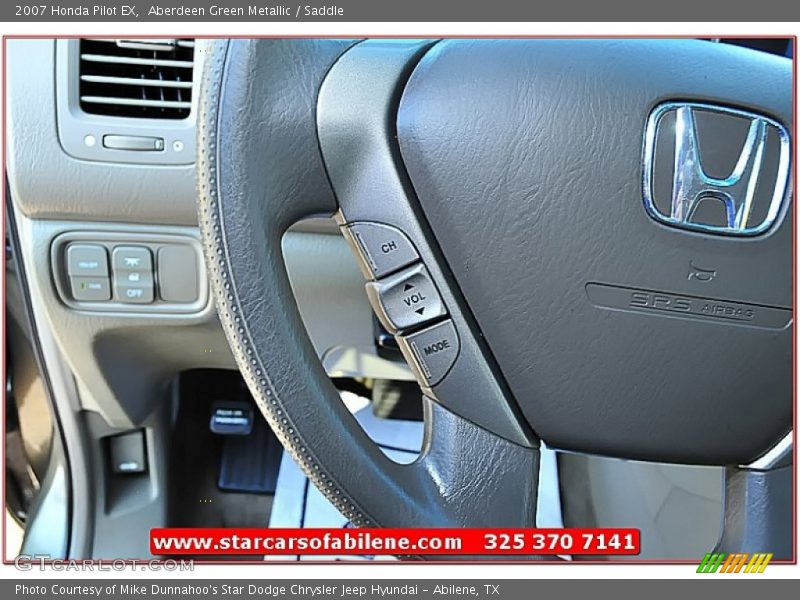 Aberdeen Green Metallic / Saddle 2007 Honda Pilot EX