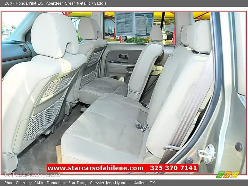 Aberdeen Green Metallic / Saddle 2007 Honda Pilot EX