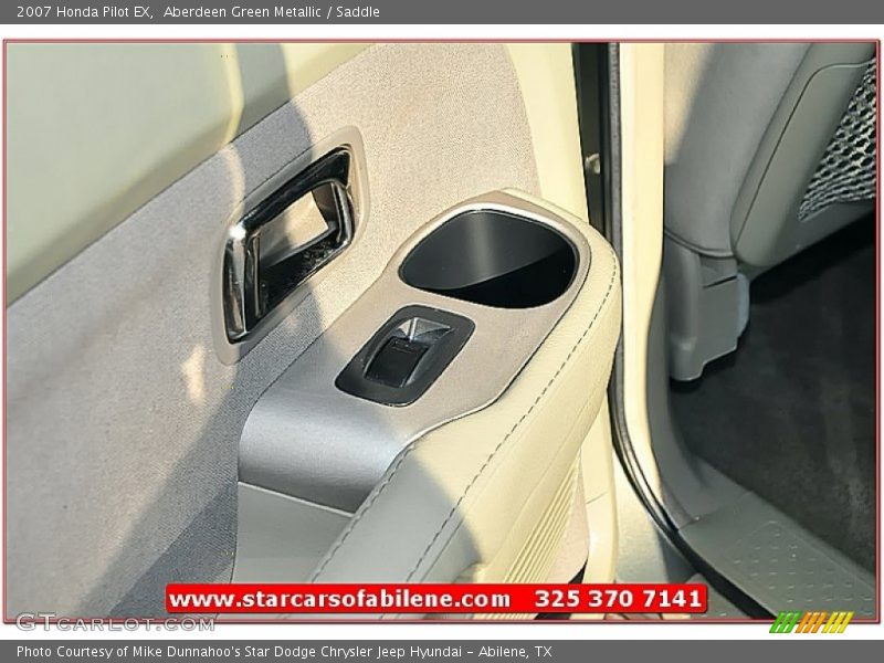 Aberdeen Green Metallic / Saddle 2007 Honda Pilot EX