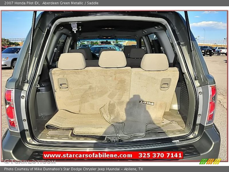 Aberdeen Green Metallic / Saddle 2007 Honda Pilot EX