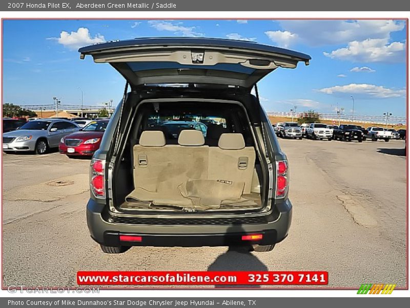 Aberdeen Green Metallic / Saddle 2007 Honda Pilot EX