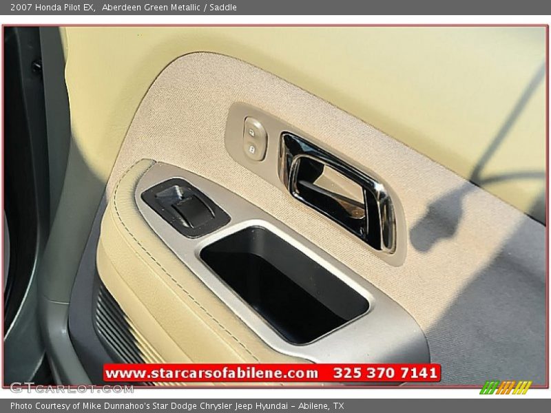 Aberdeen Green Metallic / Saddle 2007 Honda Pilot EX