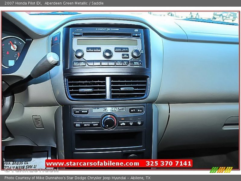 Aberdeen Green Metallic / Saddle 2007 Honda Pilot EX