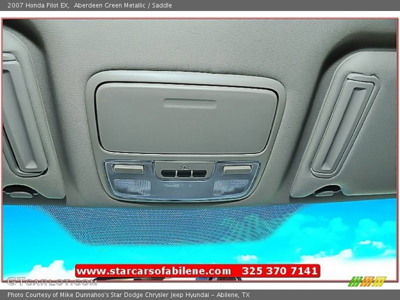 Aberdeen Green Metallic / Saddle 2007 Honda Pilot EX