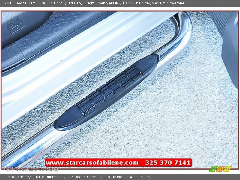 Bright Silver Metallic / Dark Slate Gray/Medium Graystone 2011 Dodge Ram 1500 Big Horn Quad Cab