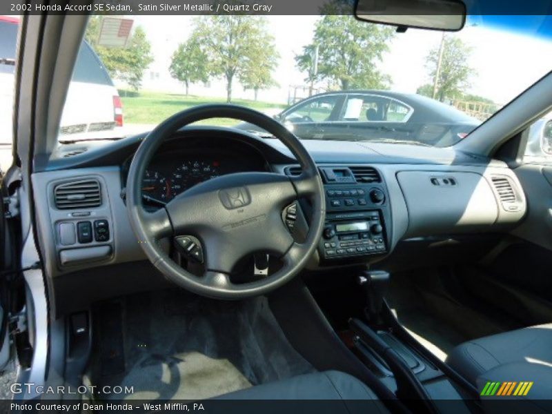 Satin Silver Metallic / Quartz Gray 2002 Honda Accord SE Sedan