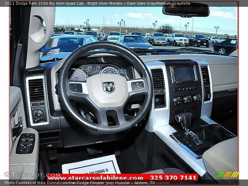 Bright Silver Metallic / Dark Slate Gray/Medium Graystone 2011 Dodge Ram 1500 Big Horn Quad Cab
