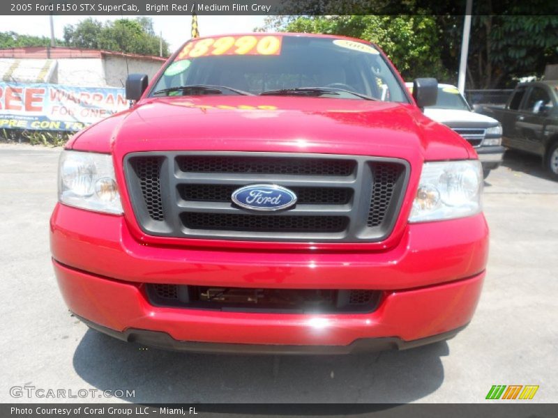 Bright Red / Medium Flint Grey 2005 Ford F150 STX SuperCab