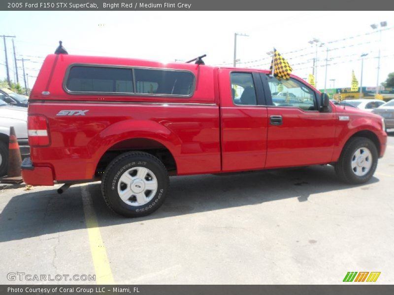 Bright Red / Medium Flint Grey 2005 Ford F150 STX SuperCab