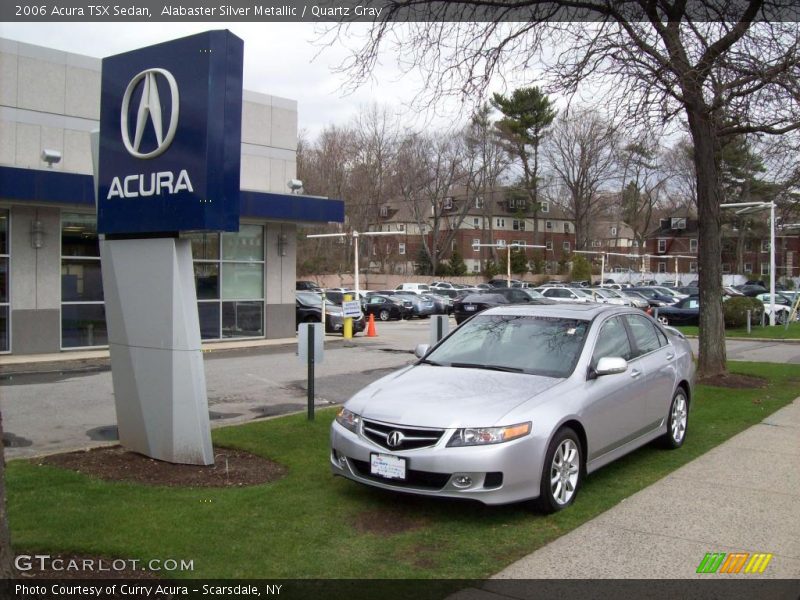 Alabaster Silver Metallic / Quartz Gray 2006 Acura TSX Sedan