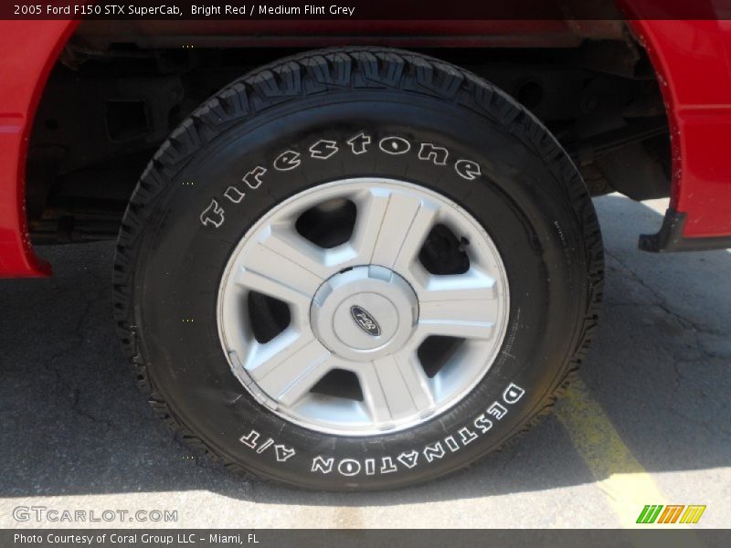 Bright Red / Medium Flint Grey 2005 Ford F150 STX SuperCab
