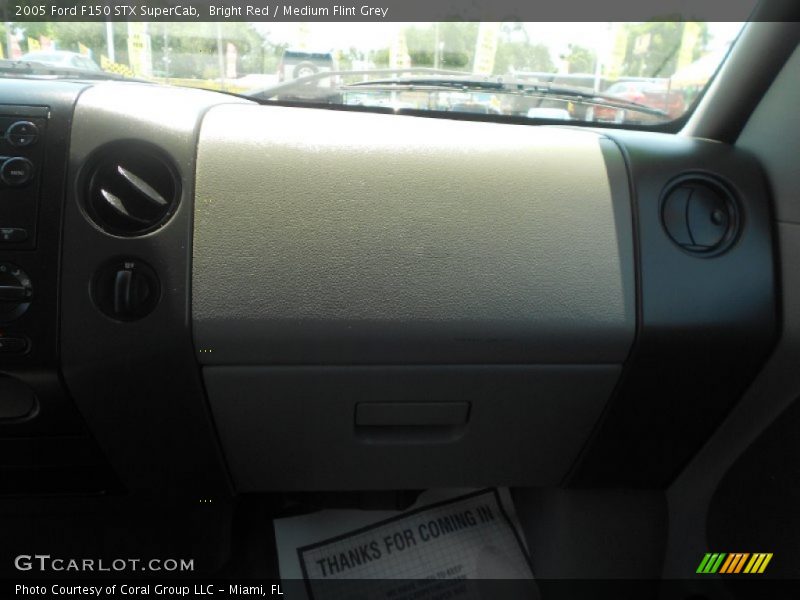 Bright Red / Medium Flint Grey 2005 Ford F150 STX SuperCab