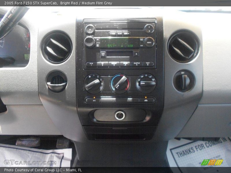 Bright Red / Medium Flint Grey 2005 Ford F150 STX SuperCab