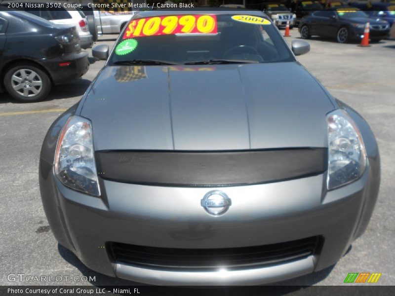 Chrome Silver Metallic / Carbon Black 2004 Nissan 350Z Coupe