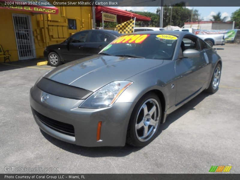 Chrome Silver Metallic / Carbon Black 2004 Nissan 350Z Coupe