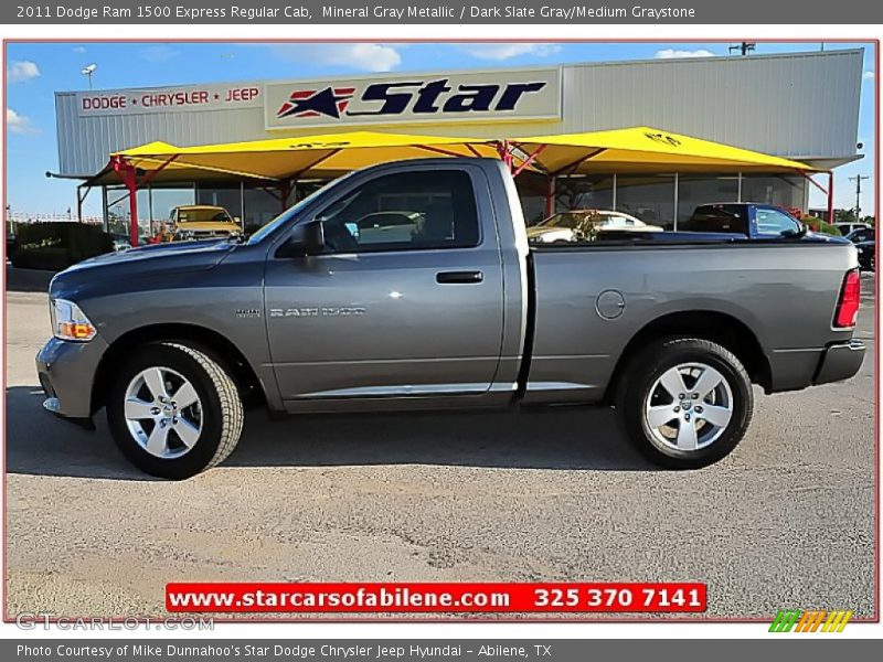 Mineral Gray Metallic / Dark Slate Gray/Medium Graystone 2011 Dodge Ram 1500 Express Regular Cab