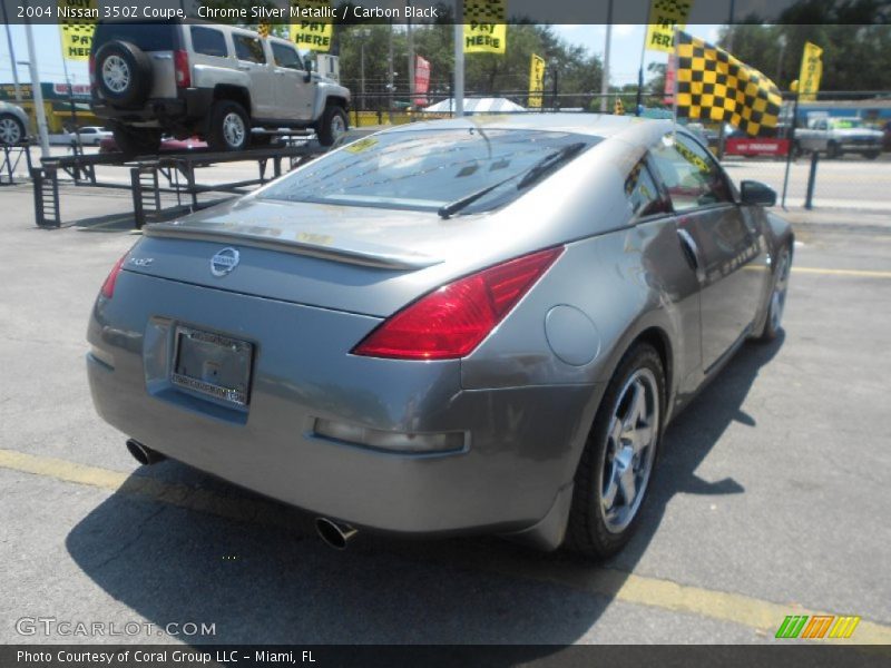Chrome Silver Metallic / Carbon Black 2004 Nissan 350Z Coupe