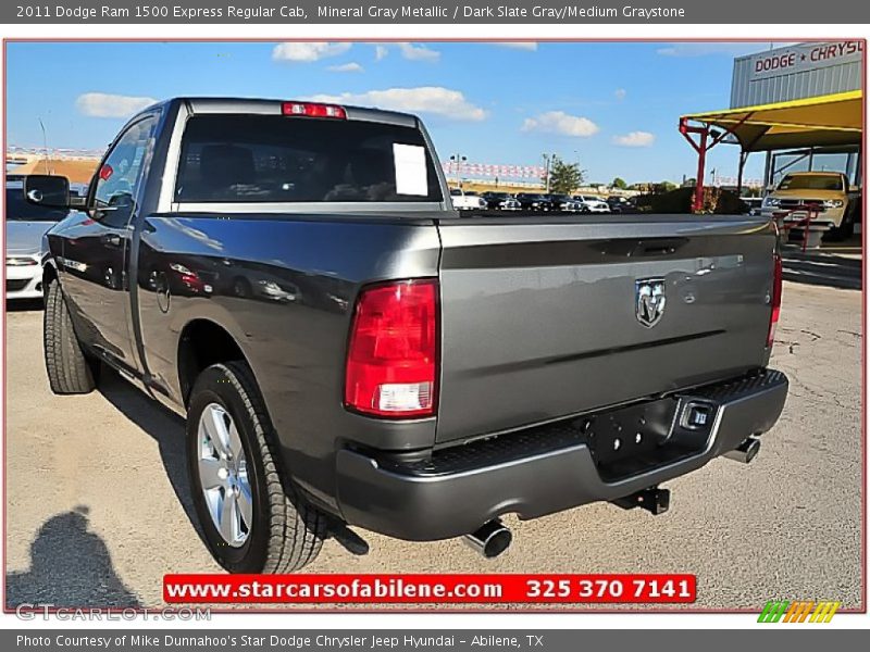 Mineral Gray Metallic / Dark Slate Gray/Medium Graystone 2011 Dodge Ram 1500 Express Regular Cab