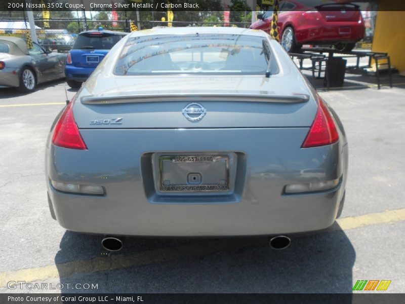 Chrome Silver Metallic / Carbon Black 2004 Nissan 350Z Coupe