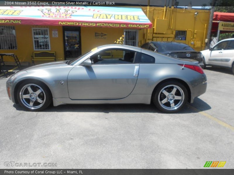 Chrome Silver Metallic / Carbon Black 2004 Nissan 350Z Coupe