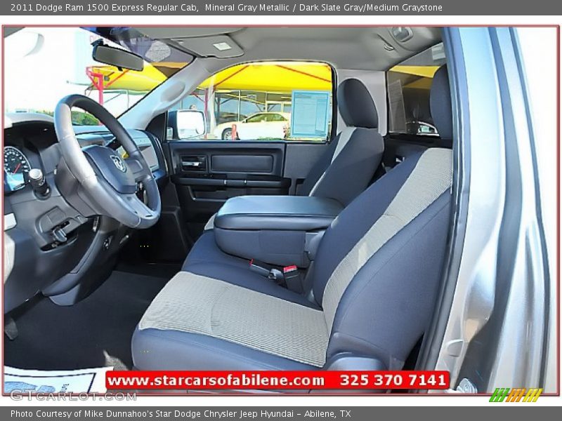 Mineral Gray Metallic / Dark Slate Gray/Medium Graystone 2011 Dodge Ram 1500 Express Regular Cab