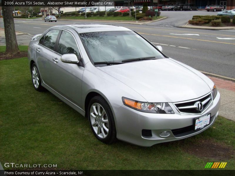 Alabaster Silver Metallic / Quartz Gray 2006 Acura TSX Sedan