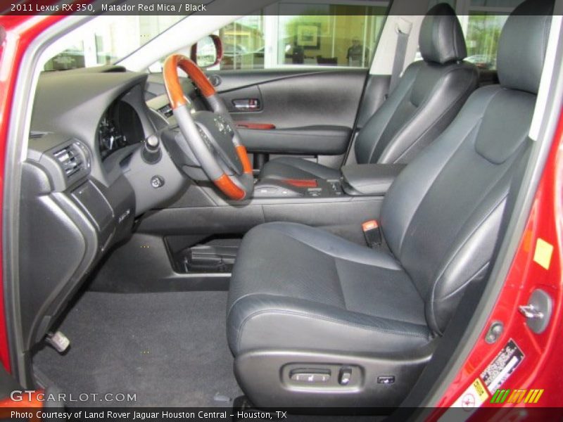Matador Red Mica / Black 2011 Lexus RX 350