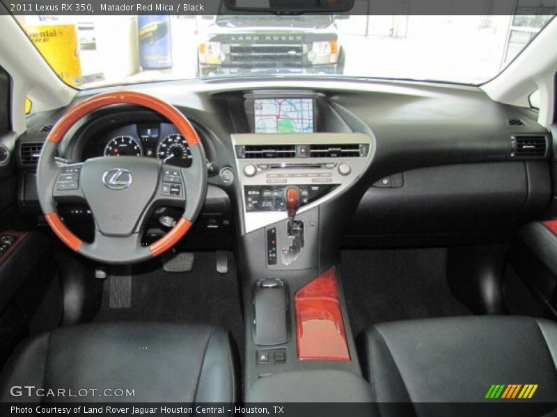 Matador Red Mica / Black 2011 Lexus RX 350