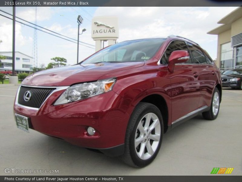 Matador Red Mica / Black 2011 Lexus RX 350