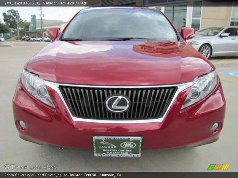 Matador Red Mica / Black 2011 Lexus RX 350