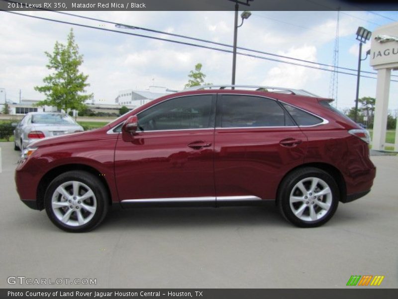Matador Red Mica / Black 2011 Lexus RX 350