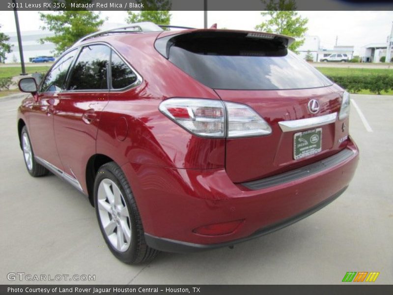 Matador Red Mica / Black 2011 Lexus RX 350