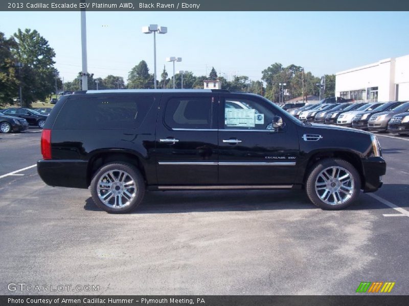 Black Raven / Ebony 2013 Cadillac Escalade ESV Platinum AWD